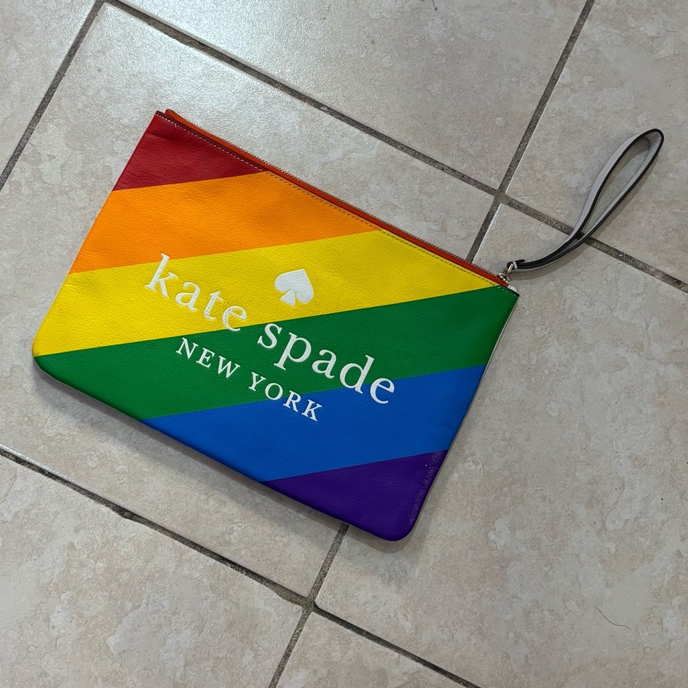 Kate Spade Multicolor Stripe Pouch